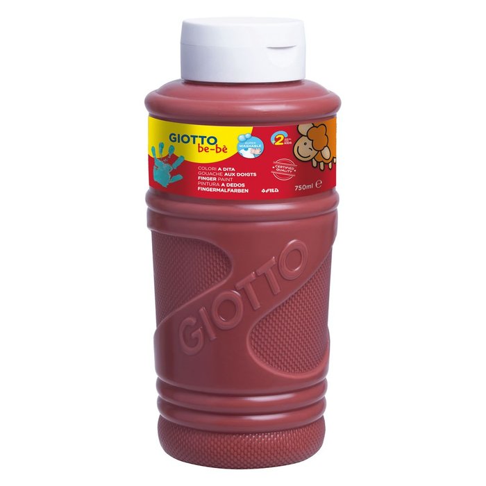 Pintura Dedos Giotto Bebe Marrón 750 ml