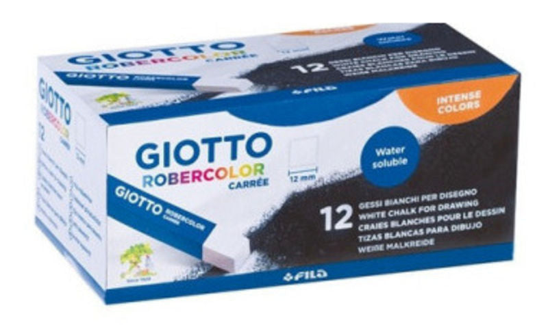 C / 12 Tizas Giotto Robercolor Cuadradas Blancas R: 536700
