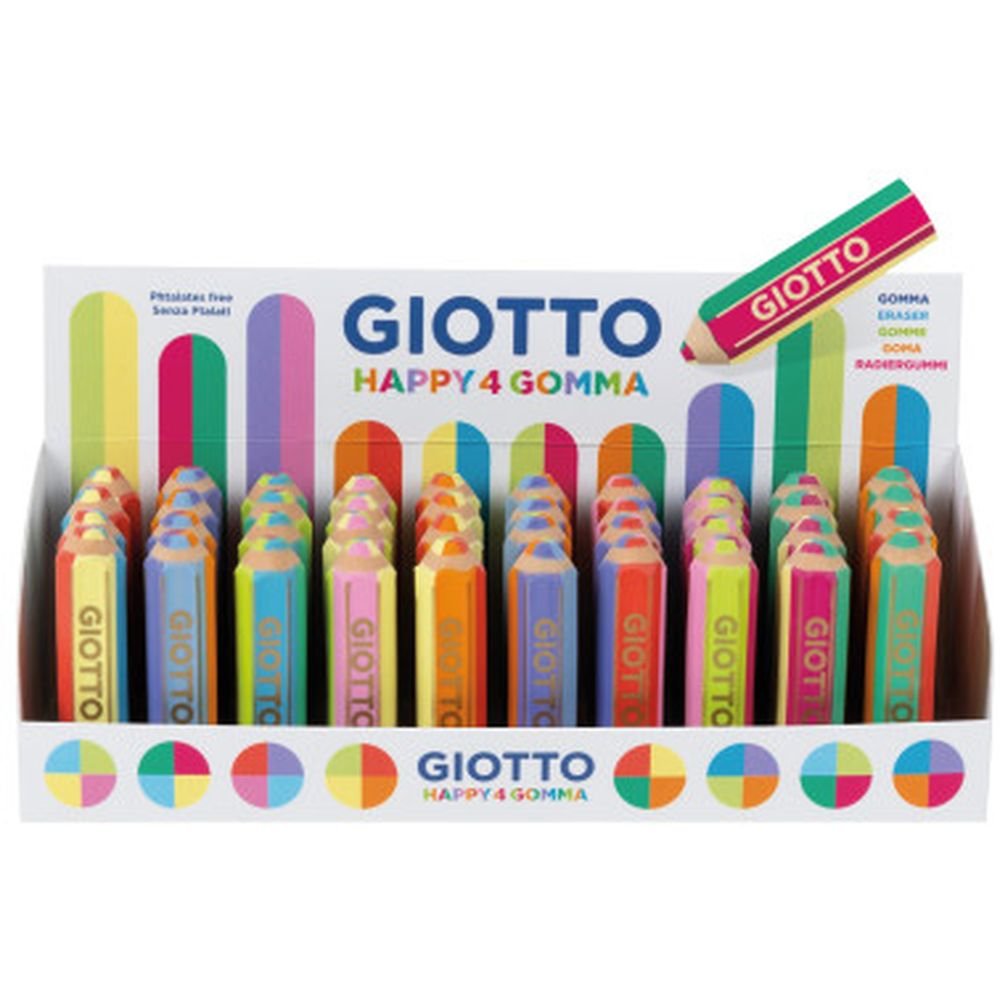 Expositor 40 Goma Giotto Happy 4 Gomma Imagen principal del producto