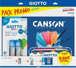 Expositor 10 Pack Promo Pintura Giotto Basik Imagen principal del producto