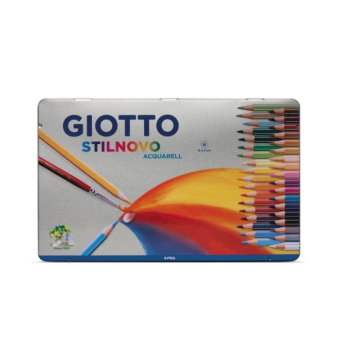 LAPIZ GIOTTO STILNOVO ACQUARELL 36 COLORES ESTUCHE METAL | 1 UNIDADES | (GIOTTO) Imagen principal del producto