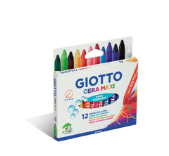 CERA GIOTTO MAXI 12 COLORES SURTIDOS | 1 UNIDADES | (FILA)