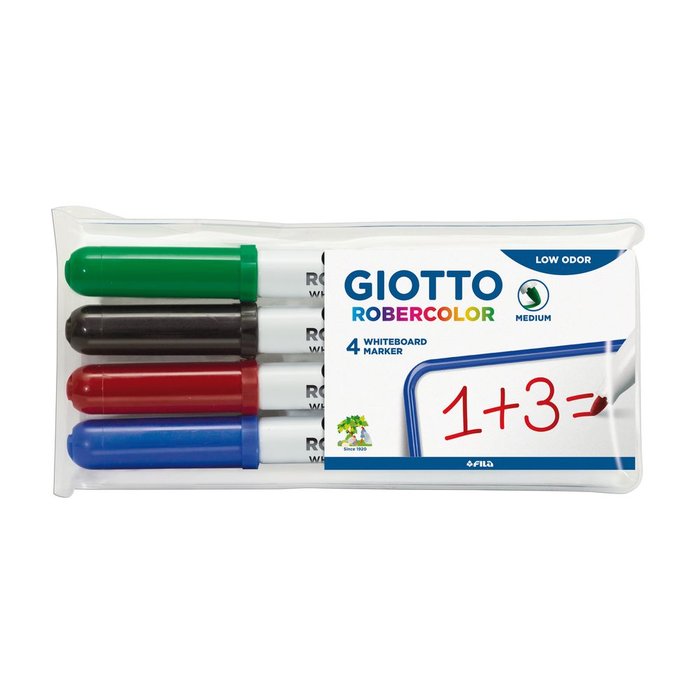 Blister 4 unidades de Marcador Pizarra Giotto Robercolor Imagen principal del producto
