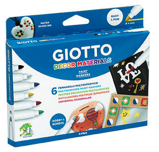 Estuche 6 Rotuladores Giotto Decor Materials