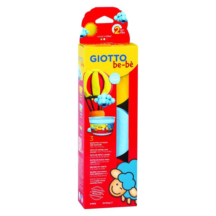 Pasta Modelar Giotto Bebe Estuche 3 Unidades Imagen principal del producto