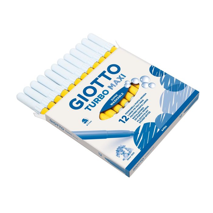 Rotulador Giotto Turbo Maxi Amarillo | Giotto | Pack 12 Unidades Imagen principal del producto
