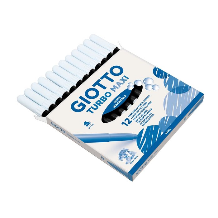 Rotulador Giotto Turbo Maxi Negro | Giotto | Pack 12 Unidades