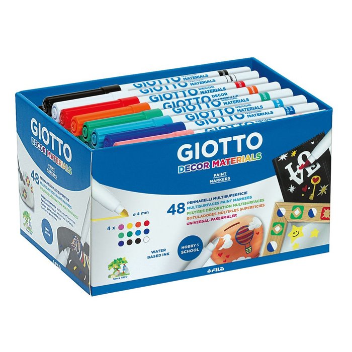 Pack 48 rotuladores Giotto Decor Materials marca Giotto