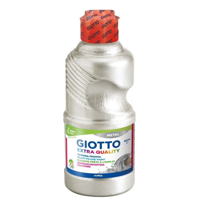 TEMPERA GIOTTO 250ML METALIZADA PLATA | 1 UNIDADES | (FILA)