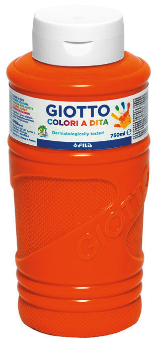 Bote Pintura Dedos Giotto 750ml Naranja Imagen principal del producto