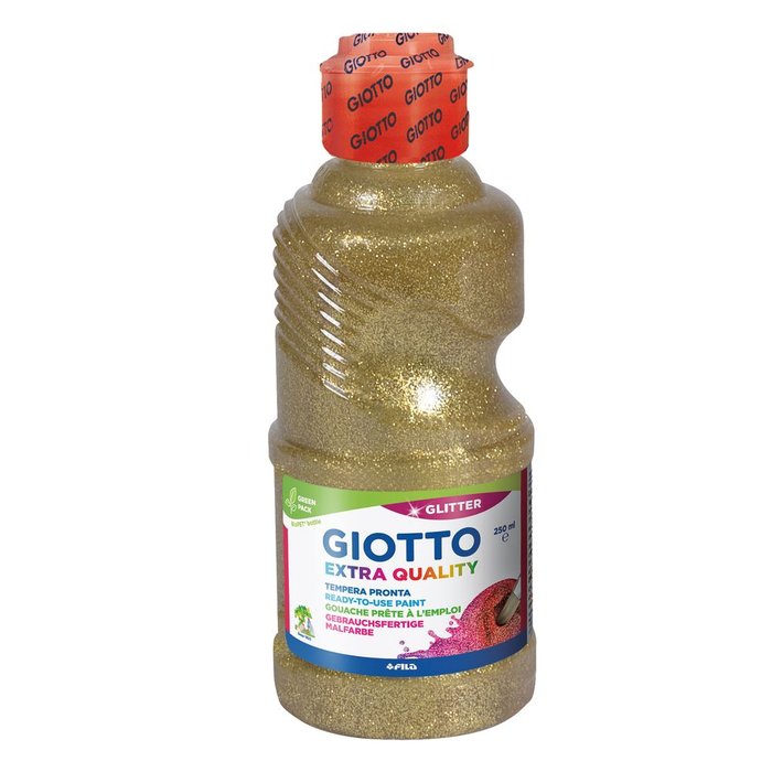 TEMPERA GIOTTO 250ML GLITTER ORO | 1 UNIDADES | (FILA)