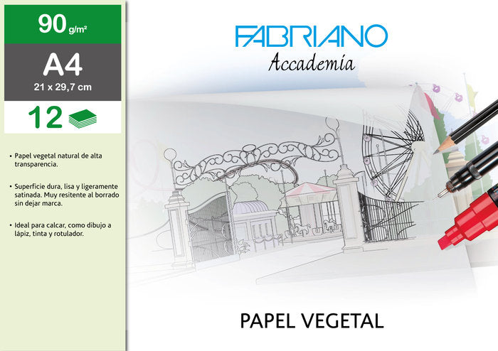 SOBRE PAPEL VEGETAL A4 90G/M² 12H | 10 UNIDADES | (SADIPAL) Imagen principal del producto