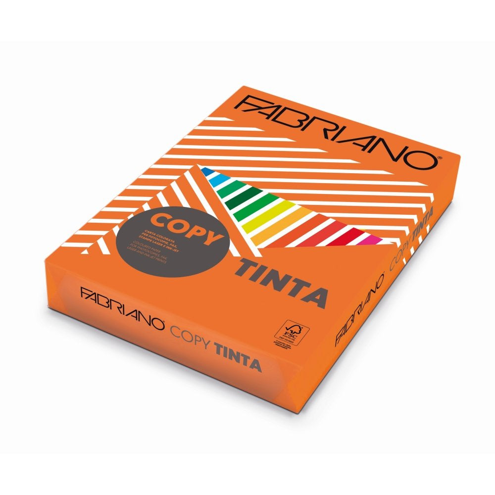 Paquete A4 500H 80G Fabriano Colore Naranja Intenso Imagen principal del producto