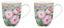 Set 2 tazas rosas 350 ml Roses in Bloom Easy Life