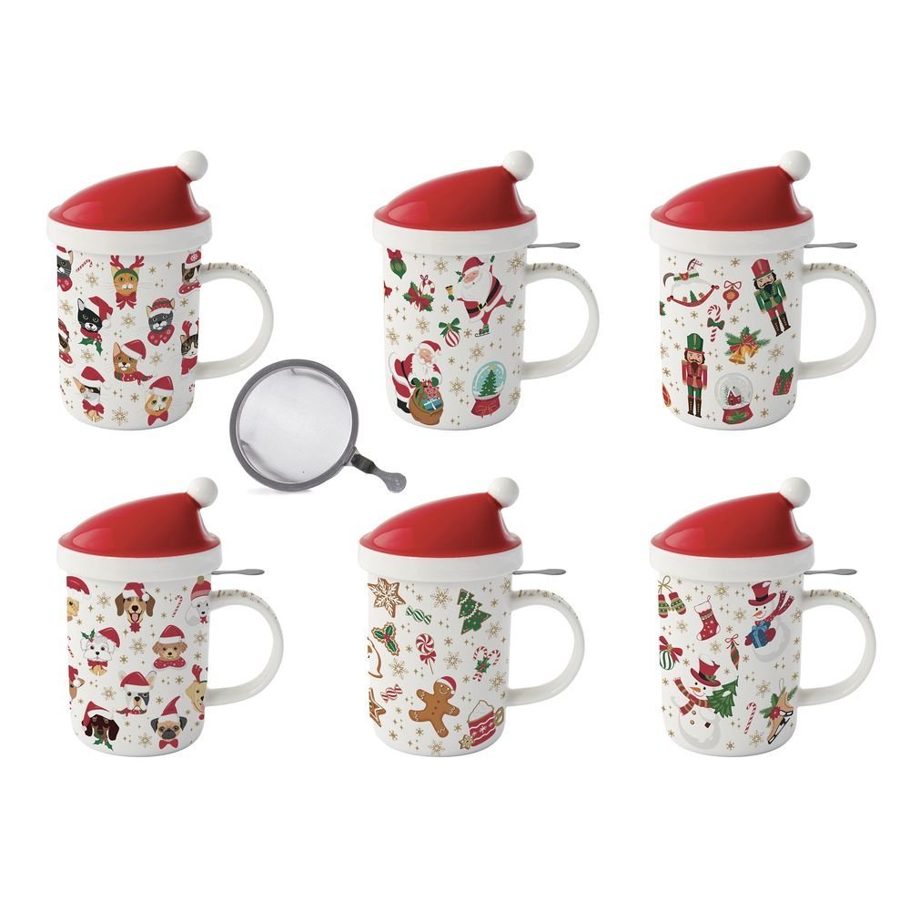 Taza con Infusor Amigos Navidad en Caja Regalo Surtido Imagen principal del producto