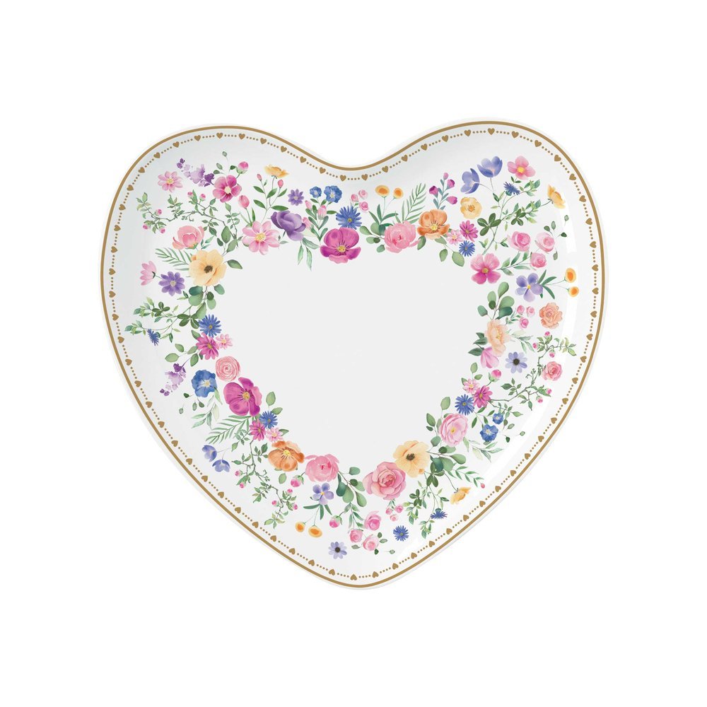 Plato corazón 20x19 cm en caja regalo Easy Life