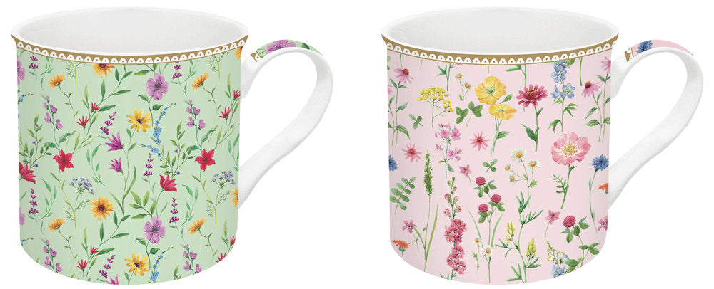 Set 2 Tazas 300 ml Porcelana China Meadow Flowers Easy Life Imagen principal del producto