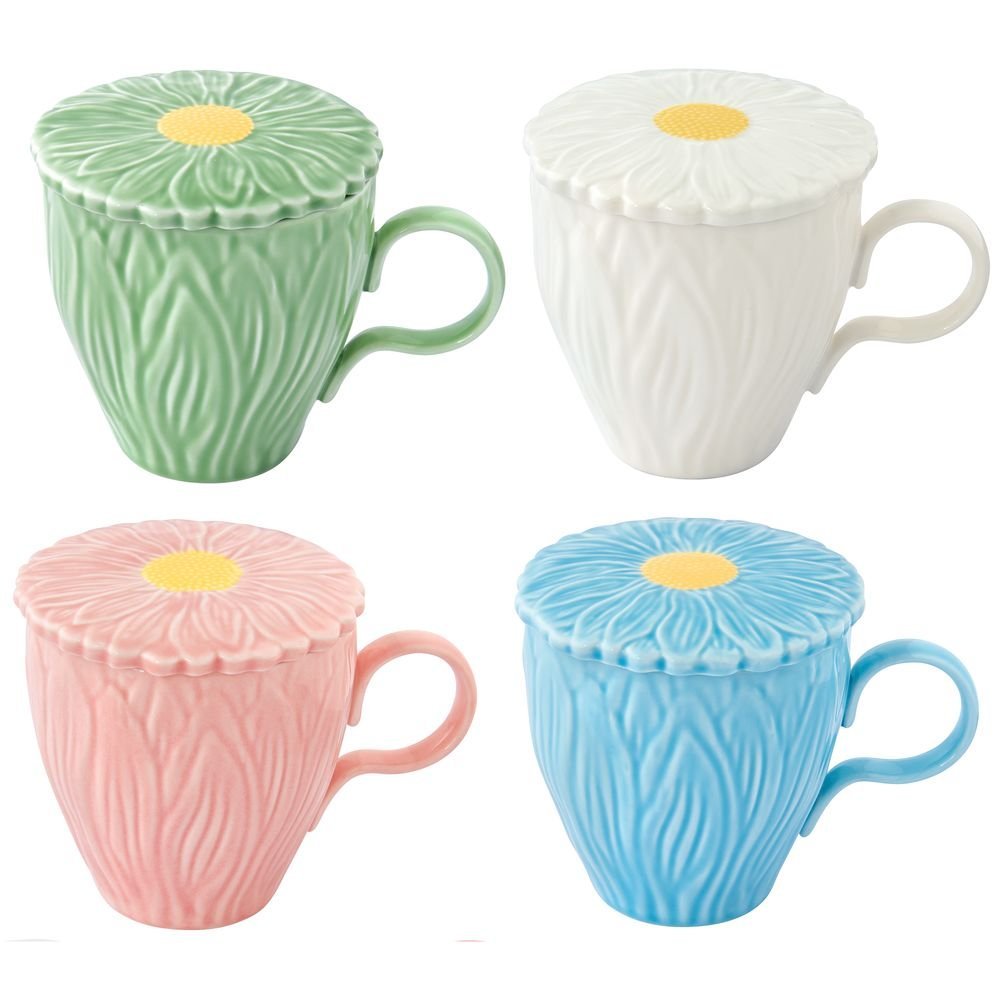 Taza Porcelana Daisy 350 ML Caja Regalo Colores Surtidos Imagen principal del producto