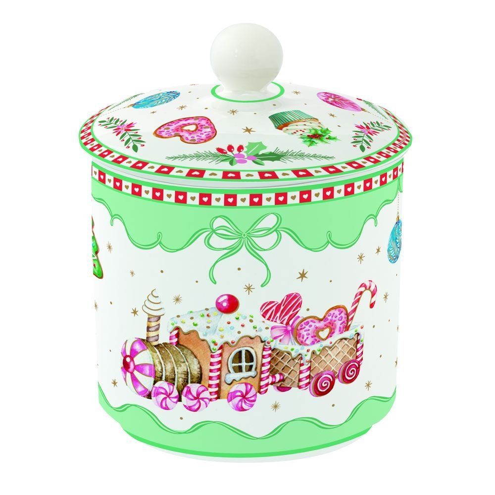 TARRO TREN NAVIDEÑO Ø 10,5 X 13 CM EN CAJA REGALO | EASY LIFE | 1 UNIDAD | 8001544174426 Imagen principal del producto