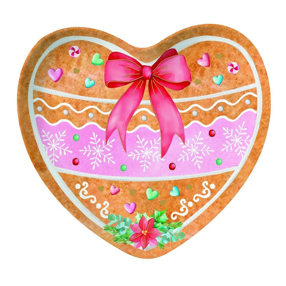 Plato corazón 20x19 cm en caja regalo Easy Life