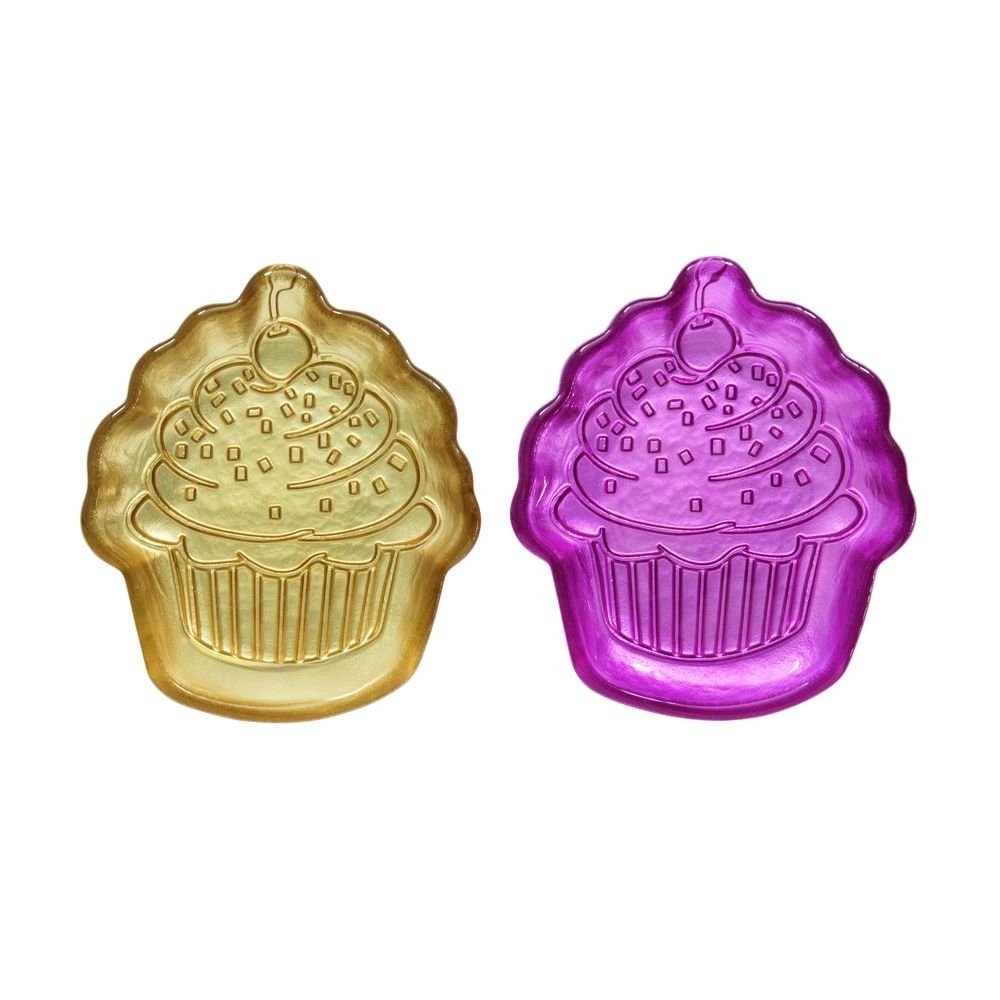 Set 2 Platos Cristal Cupcakes en Caja Regalo Easy Life