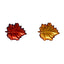 Set 2 Platos Cristal Forma Hoja 17x14 cm en Caja Regalo EASY LIFE