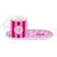 Taza de porcelana Love con platillo 320 ml Easy Life