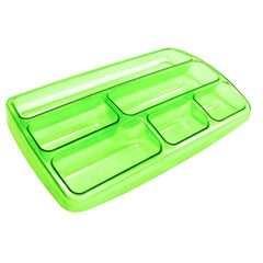 BANDEJA ORGANIZADORA VERDE TRANSLUCIDO | 10 UNIDADES | (ARDA)