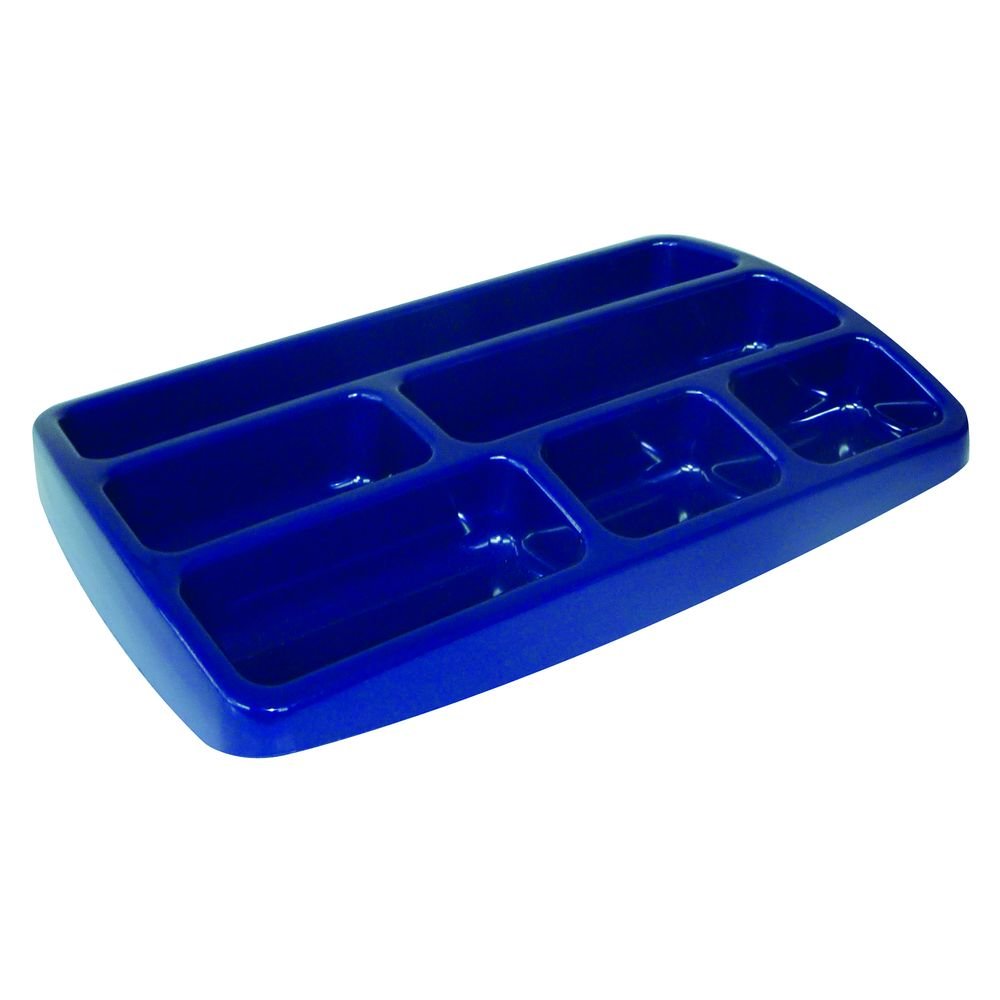 BANDEJA ORGANIZADORA DE PLASTICO AZUL 25,3X15,7X34MM | 10 UNIDADES | (ARDA) Imagen principal del producto