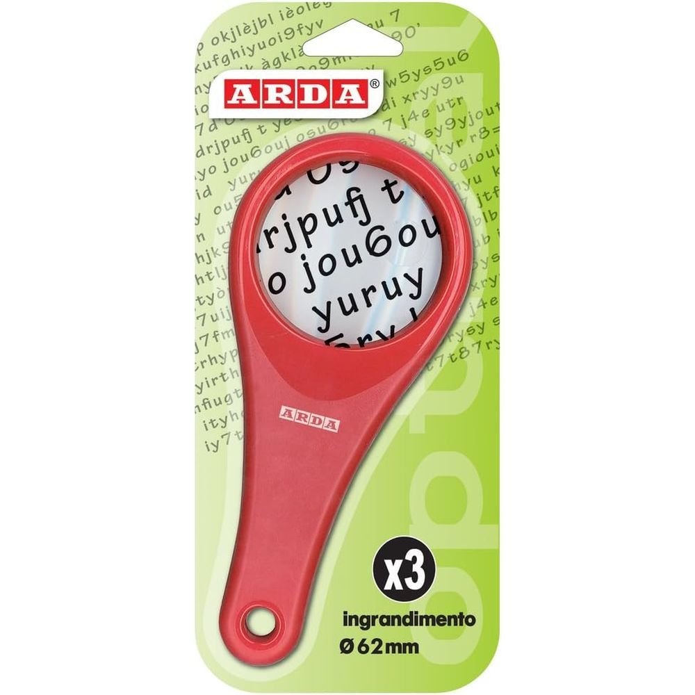 BLISTER LUPA 62 MM DIAMETRO DE PLASTICO | 12 UNIDADES | (ARDA)