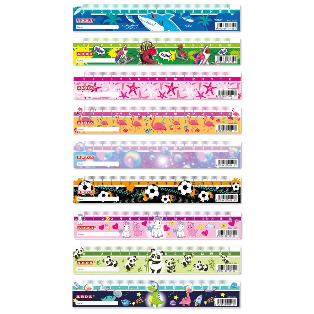 EXPOSITOR 45 REGLAS 16CM FANTASY DISEÑOS SURTIDOS | 45 UNIDADES | (ARDA)