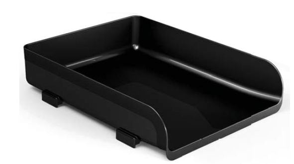 BANDEJA SOBREMESA APILABLE PLASTICO NEGRO 23X32CM | ARDA | ENVASE 10 UDS. UNIDAD | 8003438015105