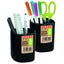 PORTALAPICES CUBILETE DE PLASTICO NEGRO | ARDA