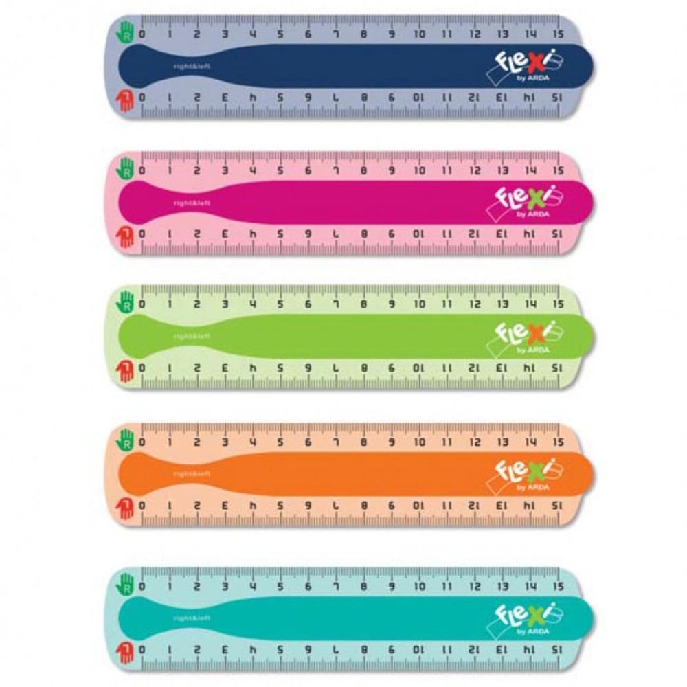 Regla Flexible 15 cm Left&Right Arda (pack 15)