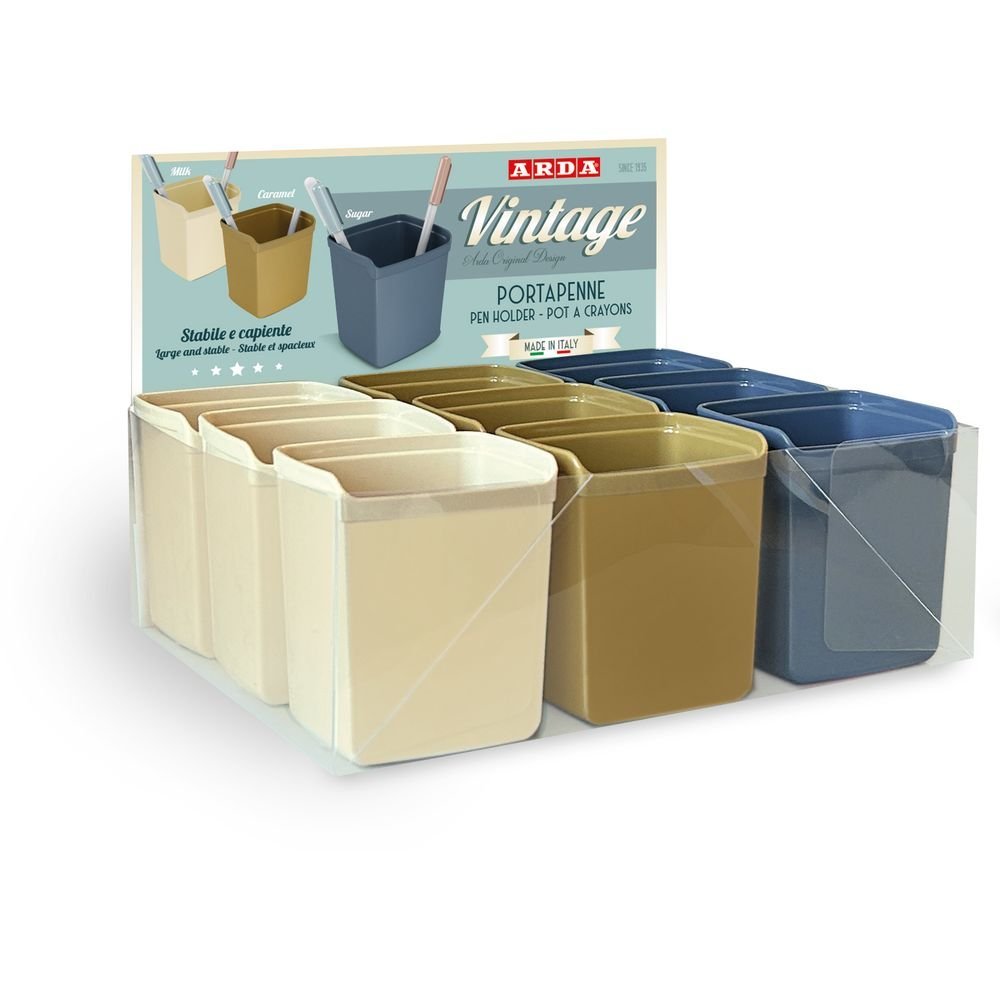 Expositor 9 cubiletes vintage colores surtidos ARDA