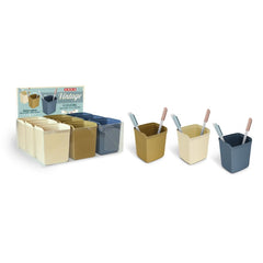 EXPOSITOR 9 CUBILETES VINTAGE COLORES SURTIDOS | 9 UNIDADES | (ARDA)