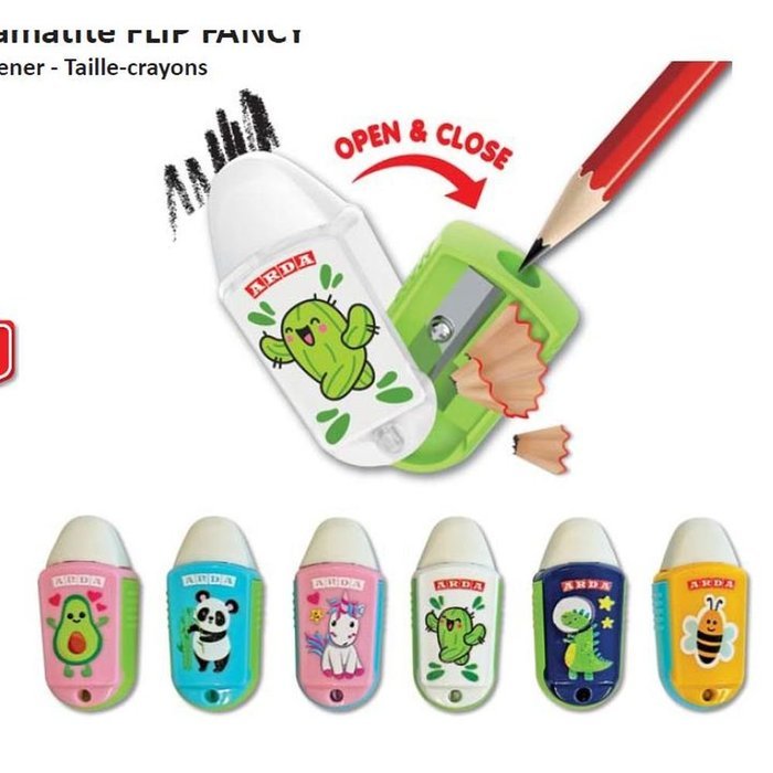 EXPOSITOR 30 AFILALAPIZ CON GOMA FLIP FANCY SURTIDOS | 30 UNIDADES | (ARDA)
