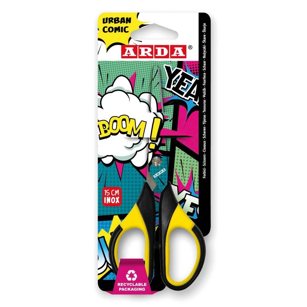 Expositor 20 Tijeras Metálicas 15 cm Comic Urban Collection ARDA Imagen principal del producto