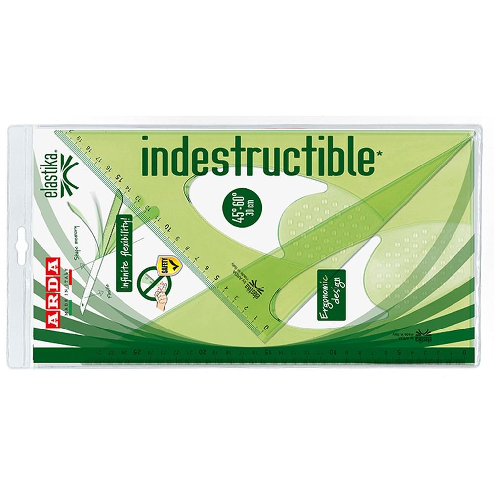 Set Dibujo Elastika Escuadra 45° y Cartabon 60° ARDA