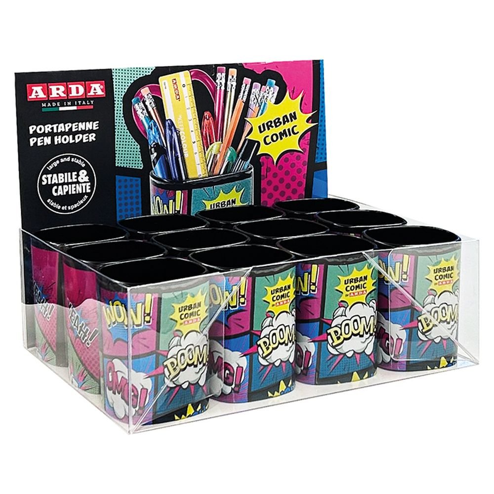 Exp 12 Cubiletes Portalapices Metálico Comic Urban Collecti ARDA Imagen principal del producto