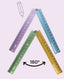 Regla 30 cm Plegable Aluminio Keep Colour Pastel ARDA