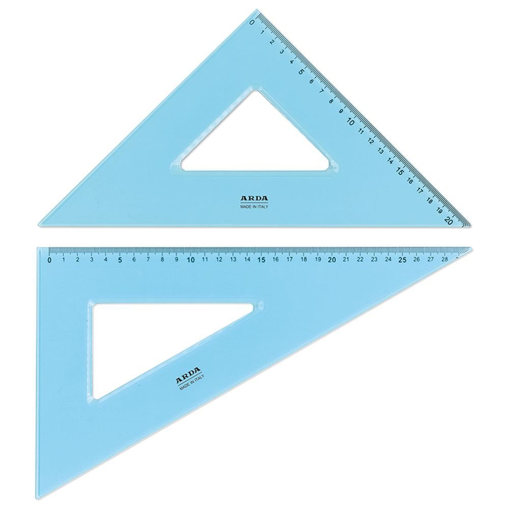 Set dibujo Comic Urban escuadra 45° cartabón 60° ARDA (Pack 10 uds)