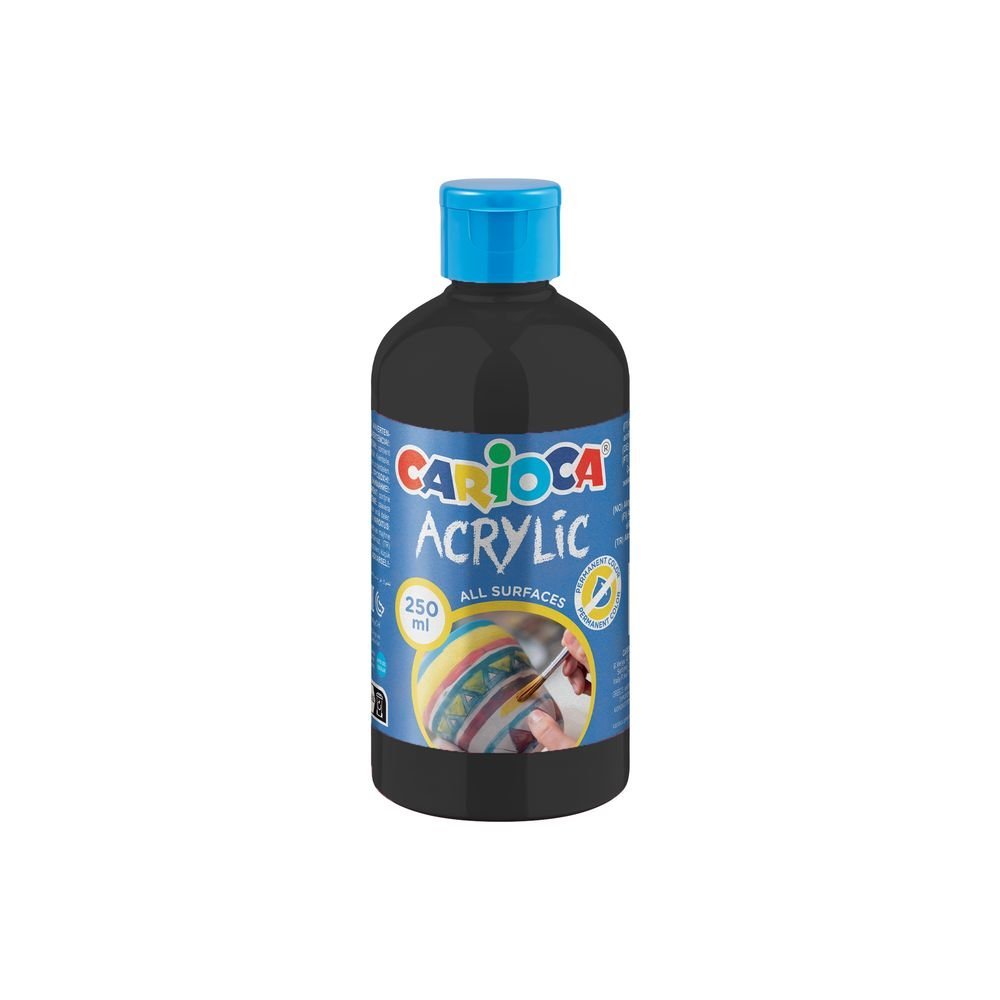 Pintura Acrílica Carioca Negro 250 ml Universal Española