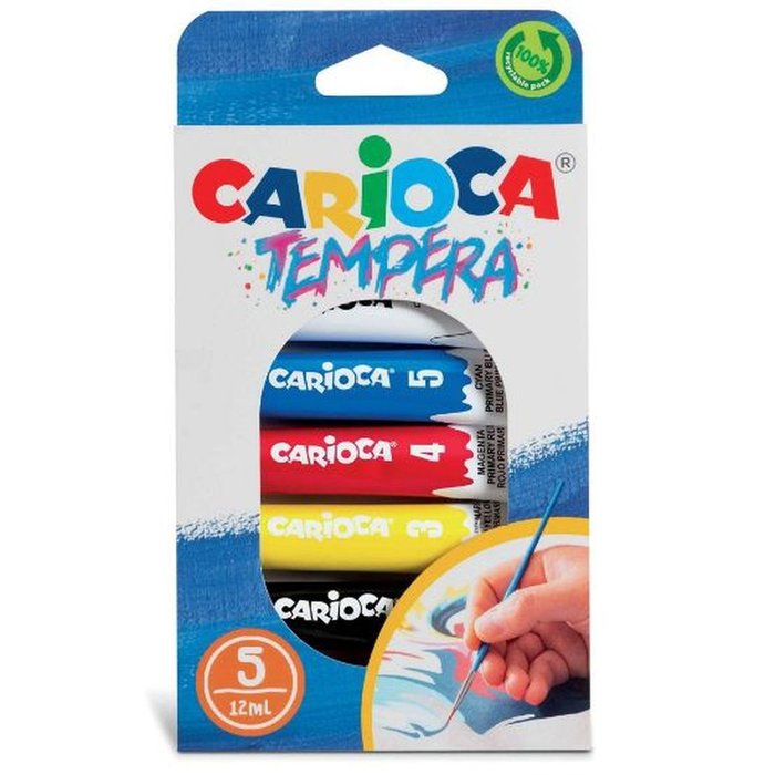 Tempera Carioca Tubo 12 ml con 5 Colores Surtidos Universal Española Imagen principal del producto