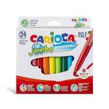 Rotulador Carioca Jumbo 24 Colores Surtidos | Universal Española S,A, | Pack 1 Unidades Imagen principal del producto
