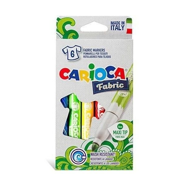 Rotulador Carioca Cromatex Tela 6 Colores Surtidos | Universal Española S,A, | Pack 1 Unidades Imagen principal del producto
