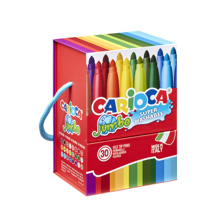 Rotulador Carioca Jumbo 30 Colores Surtidos Caja Regalo | Universal Española S,A, | Pack 1 Unidades Imagen principal del producto