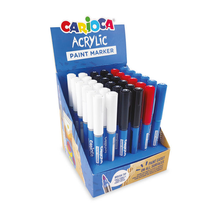 Expositor 36 Rotuladores Acrílicos Colores Básicos Universal Española