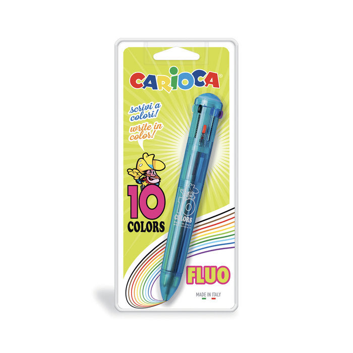 BOLIGRAFO 10 COLORES FLUO BLISTER 1 UD | 1 UNIDADES | (UNIVERSAL ESPAÑOLA S,A,) Imagen principal del producto