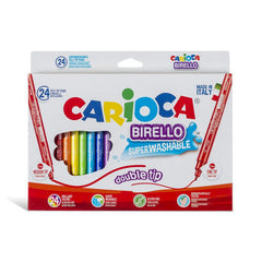 Rotulador Carioca Birello Doble Punta 24 Colores Surtidos | Universal Española S,A, | Pack 1 Unidades